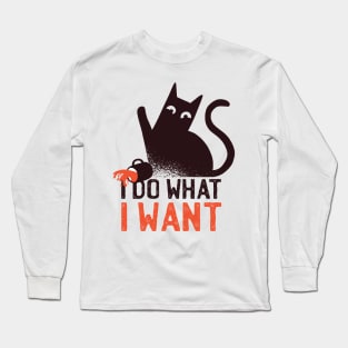 Rebel Cat Quote Long Sleeve T-Shirt